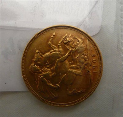 Lot 137 - A 1905 full sovereign