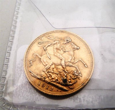 Lot 161 - A 1912 full sovereign