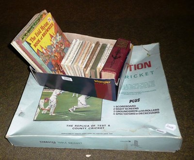 Lot 220 - Subbuteo Test Match Edition Table Cricket and a quantity of children's books and annuals