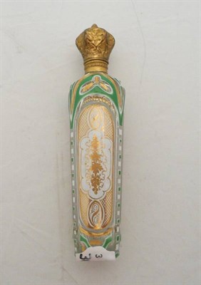 Lot 259 - Overlay glass scent bottle