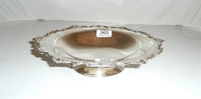 Lot 363 - Silver footed dish