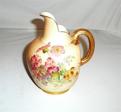 Lot 396 - Worcester blush ivory jug