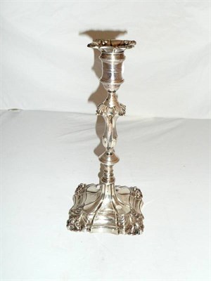 Lot 397 - A Georgian style silver candlestick