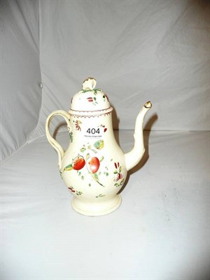 Lot 404 - Leeds Creamware coffee pot and cover