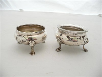 Lot 428 - A pair of 20th century silver salts