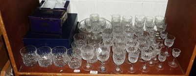 Lot 528 - Part suite of Thomas Webb 'Normandy' glassware (on a shelf)