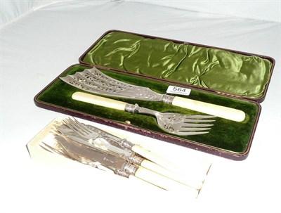 Lot 564 - Quantity of plated wares including fish servers, etc