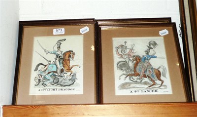 Lot 573 - Set of four military prints