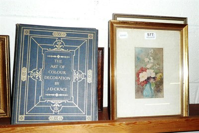 Lot 577 - Four framed watercolours reputedly by John D Crace together with a book by J D Crace on the Art...