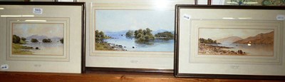 Lot 593 - H Moxon-Cook - Lakeland scenes, signed, watercolours (3)