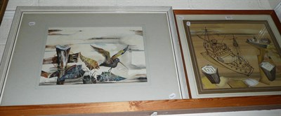 Lot 603 - Robert W Inches Robertson 'Allendale', gouache and watercolour; and another (2)