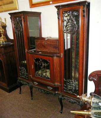 Lot 623 - 19th century mahogany glazed china cabinet