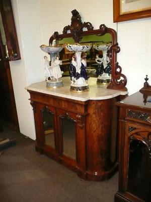 Lot 626 - Victorian mahogany chiffonnier with mirror back