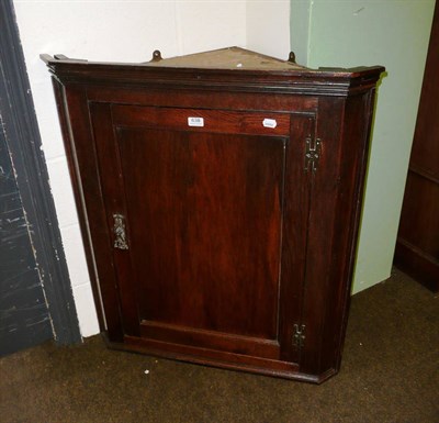 Lot 638 - Oak corner cupboard