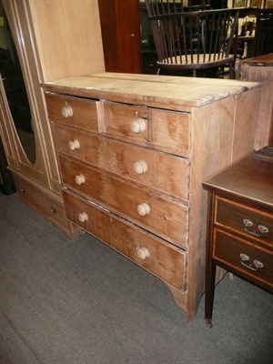 Lot 641 - A Victorian pine four height chest