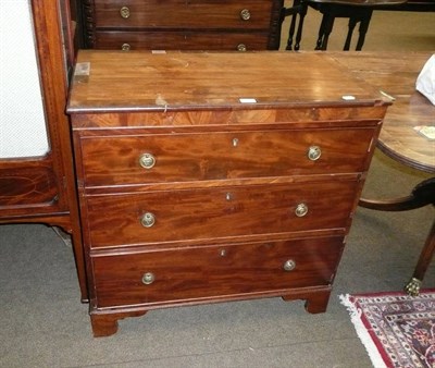 Lot 701 - George III mahogany chest