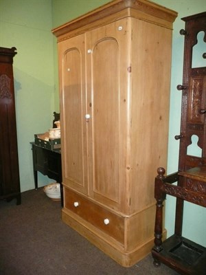 Lot 725 - Pine wardrobe