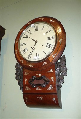 Lot 738 - Drop dial wall clock