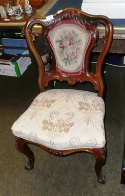 Lot 749 - 19th century rosewood dining chair