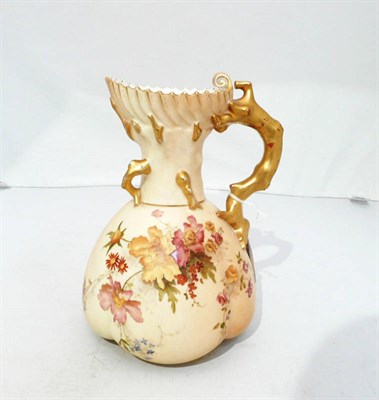 Lot 3 - A Royal Worcester blush ivory jug