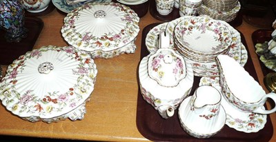 Lot 33 - A quantity of Spode floral tapestry pattern tea and dinner wares