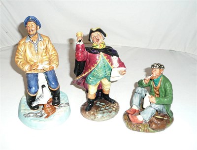 Lot 41 - Three Royal Doulton figures 'Town Crier' HN2119, ''The Wayfarer' HN2362 and 'The Seafarer' HN2455