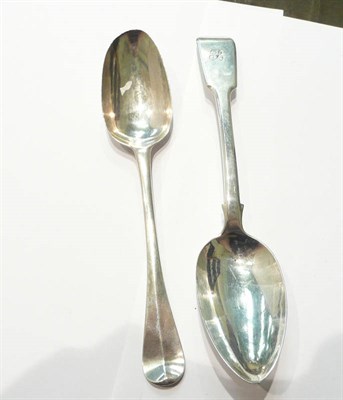 Lot 46 - Two English silver tablespoons (2)