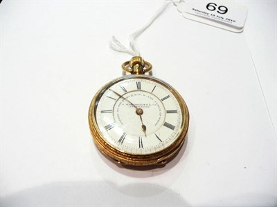 Lot 69 - An 18ct gold-cased watch