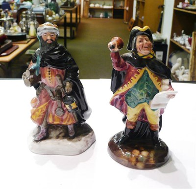 Lot 72 - Two Royal Doulton figures 'Town Crier' HN3261 and 'Good King Wenceslas' HN3262