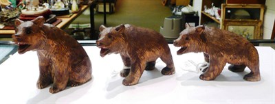 Lot 74 - Three Black Forrest bears