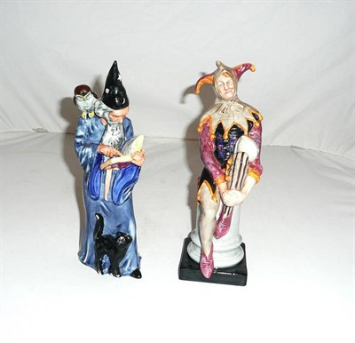 Lot 79 - Two Royal Doulton figures 'The Wizard' HN2877 and 'The Jester' HN2016