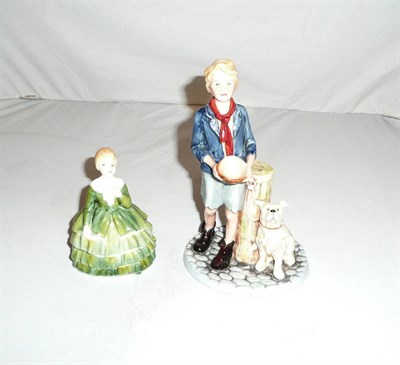 Lot 86 - Two Royal Doulton figures 'Belle' HN2340 and 'Please Sir' HN3302