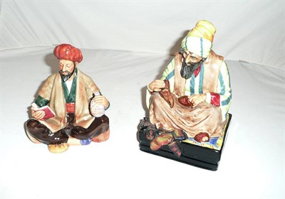 Lot 93 - Two Royal Doulton figures 'Omar Khayam' HN2547 and 'Cobbler' HN1706