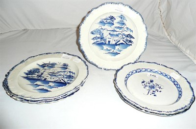 Lot 146 - Six assorted 18th century pearlware plates