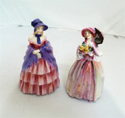 Lot 163 - Two Royal Doulton figures - 'June' and 'Victorian Lady'