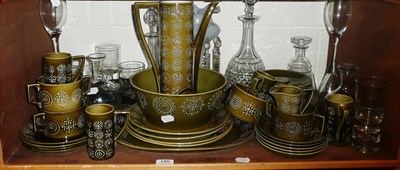 Lot 185 - Quantity of Portmerion tableware and a quantity of glassware