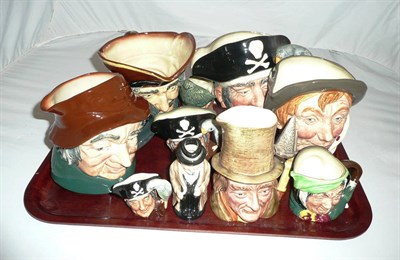 Lot 226 - A tray of Royal Doulton character jugs