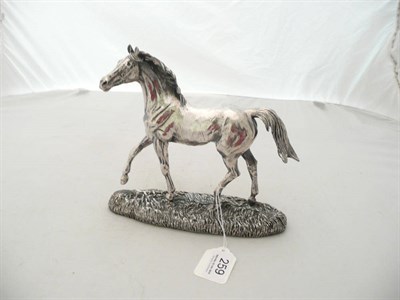 Lot 259 - Silver filled mare figure