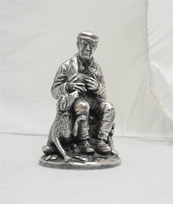 Lot 264 - A silver filled figure of a shepherd