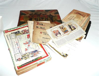 Lot 272 - Quantity of ephemera including cigarette cards and a York 'Queen Diamond Jubilee' souvenir