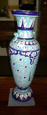 Lot 290 - Large blue Islamic vase