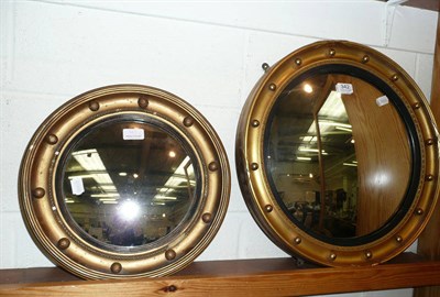 Lot 342 - Two gilt-framed Regency style mirrors