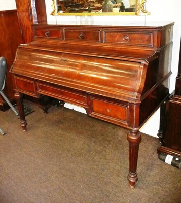 Lot 356 - A Continental rosewood piano-front secretaire