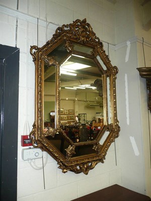 Lot 362 - A gilt mirror