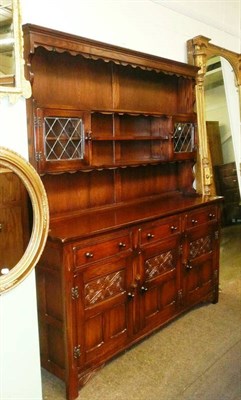 Lot 375 - Bevan Funnel oak dresser and rack