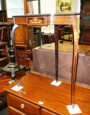 Lot 383 - An Edwardian rosewood side table