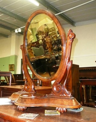 Lot 392 - A Victorian toilet mirror