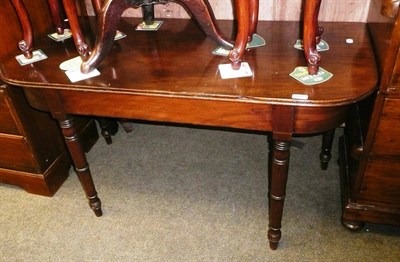 Lot 408 - A Regency mahogany d-end section from a dining table