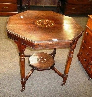 Lot 413 - An Edwardian rosewood and marquetry window table