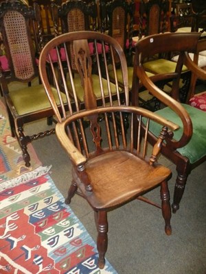 Lot 434 - A Windsor high back chair